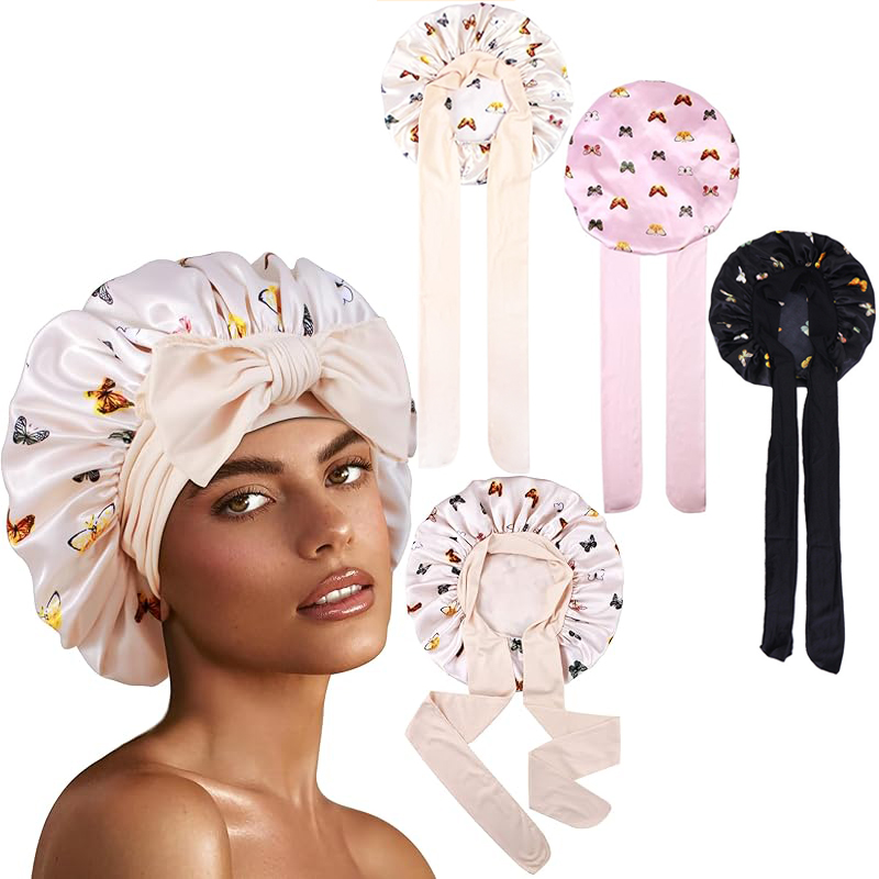 Yeni Çiçek Desenli İpek Uyku B - Satin Hair Bonnet incelemesi ve fiyatı
