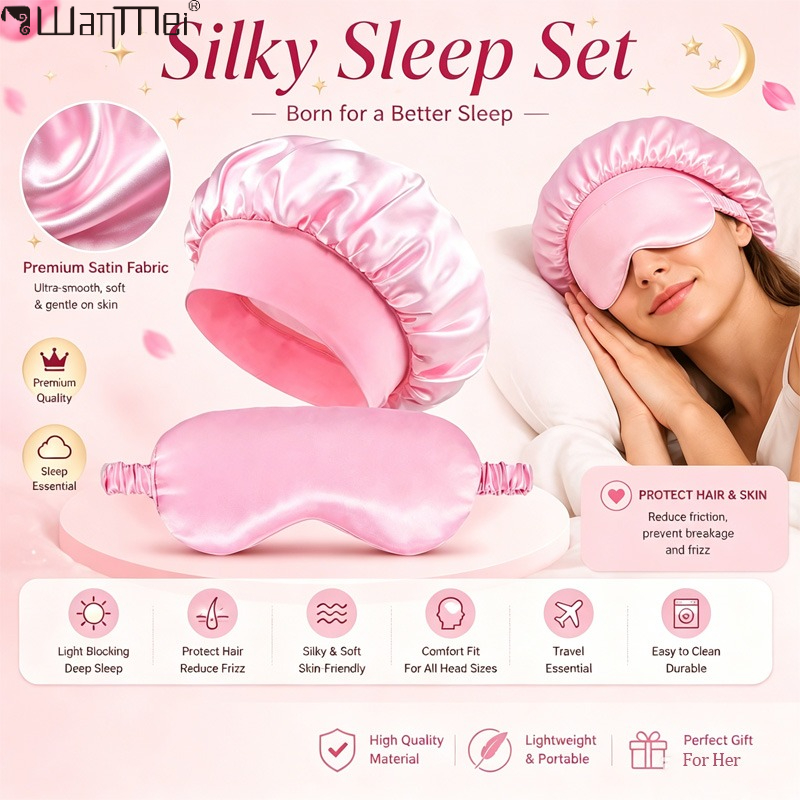    Saten Bone Uyku Göz Maskes - Satin Hair Bonnet incelemesi ve fiyatı