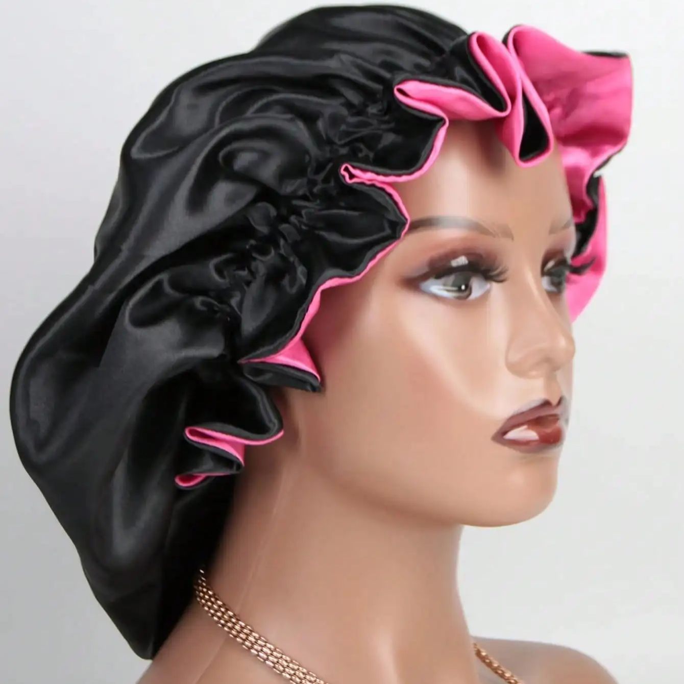 1 adet İki Renkli Saten Şapka  - Satin Hair Bonnet incelemesi ve fiyatı
